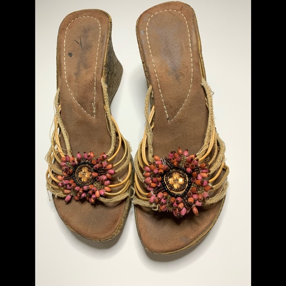 Ladies wedge shoes. sandals - Picture 1 of 4